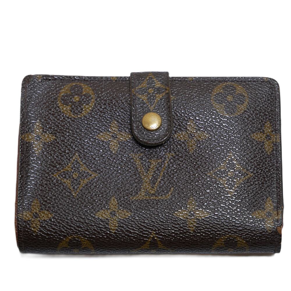 Authentic Louis Vuitton LV Viennois Signature Monogram Canvas Bifold Wallet Snap